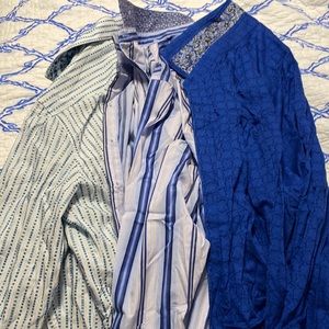 Lot of three Robert Graham shirts size xl classic fit